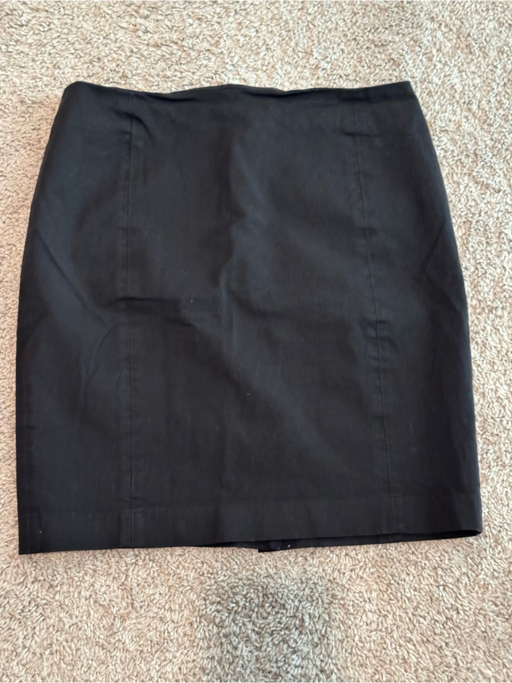 Classic Denim Black Pencil Skirt